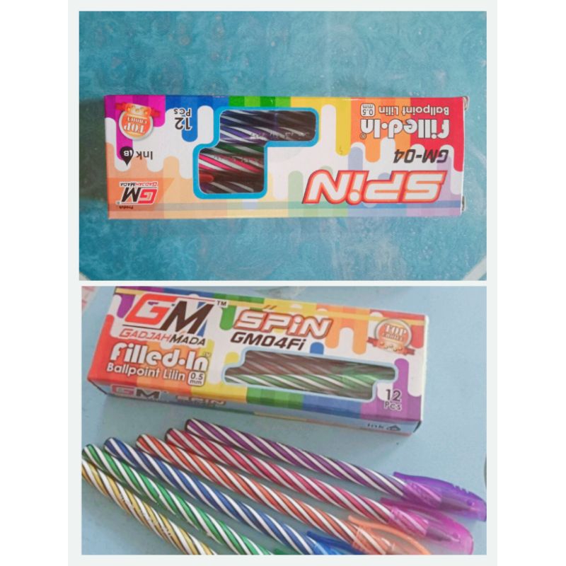 

[MR] Pulpen motif lilin SPiN GM-04 Isi 12 pcs/ kotak