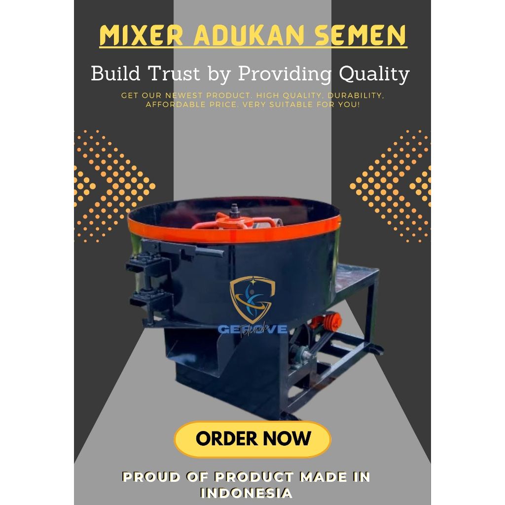 Mixer Adukan Semen untuk Pembuatan Beton/Batako/Paving Block dll