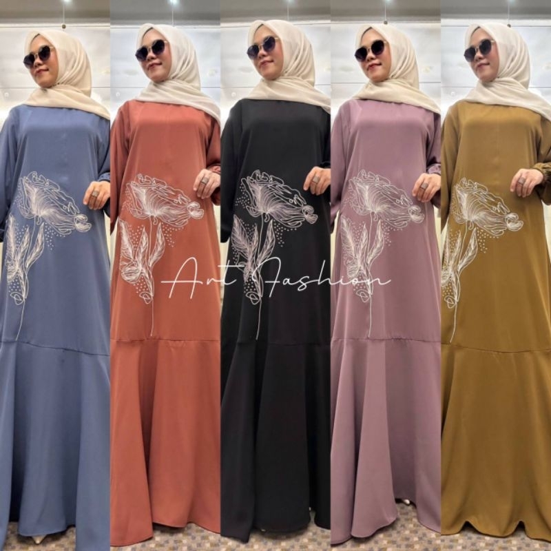 Gamis Abaya Raya Series 50 ori Art Fashion