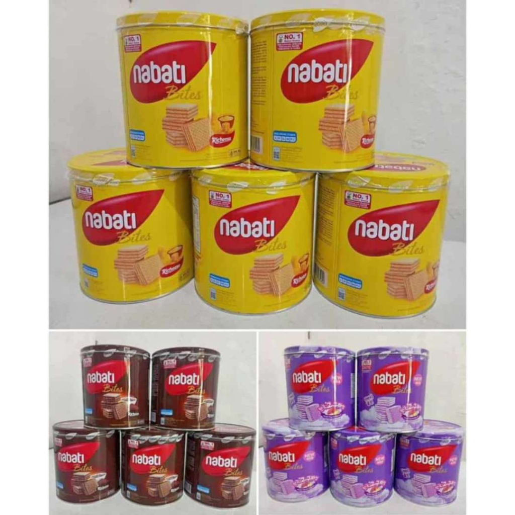 

NABATI Wafer Kaleng Keju / NABATI Wafer Cokelat / NABATI Wafer Kaleng Pink Lava 287gr