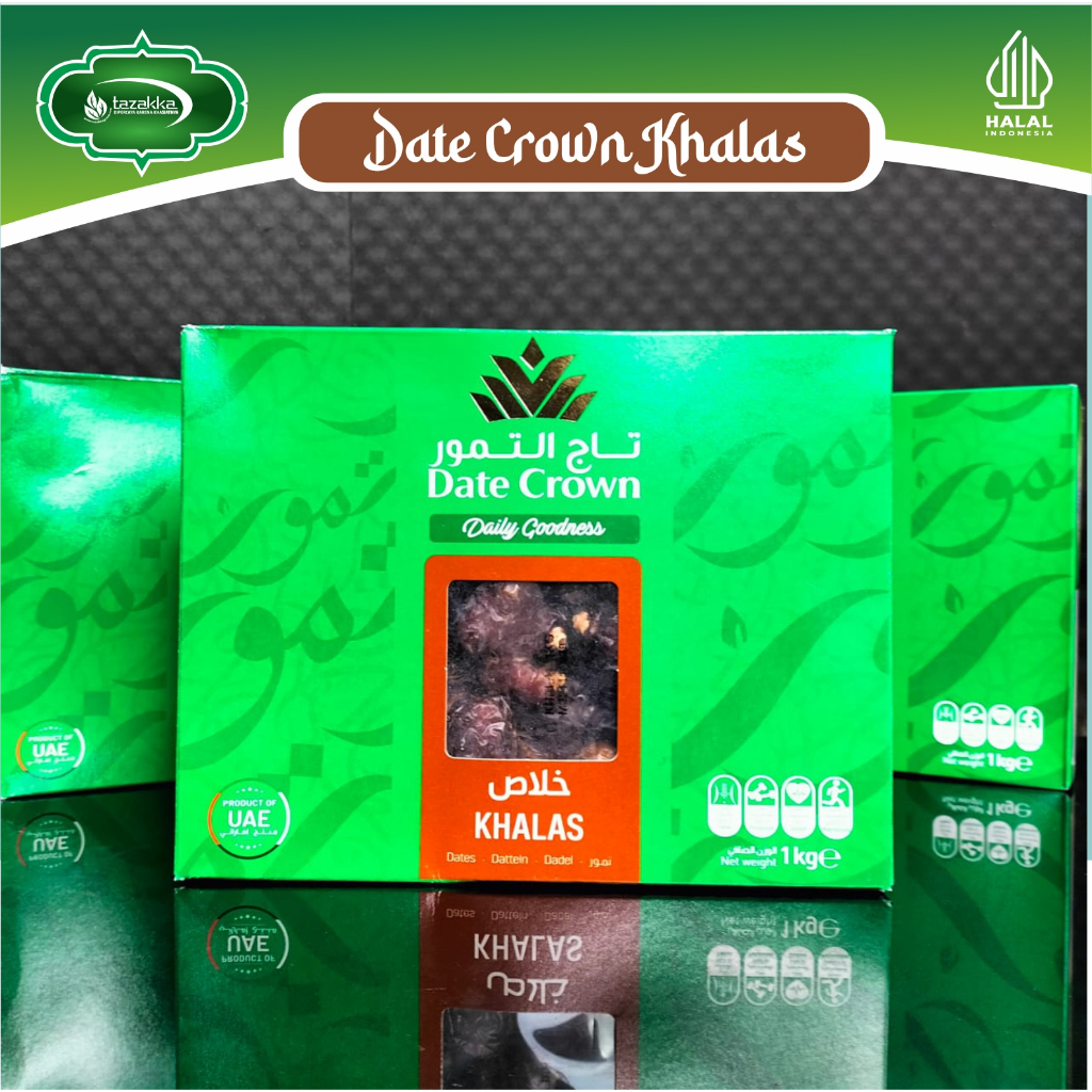 

Kurma Khalas Date Crown 1Kg Premium Dates Terbaik Original Murah Bisa COD Bayar Ditempat.