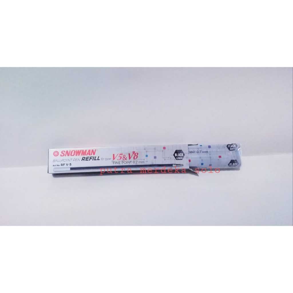 

Refill Bolpoint , Bolpen , Pulpen Snowman V-5 Hitam V5 Hitam Isi Bolpen Snowman V-5