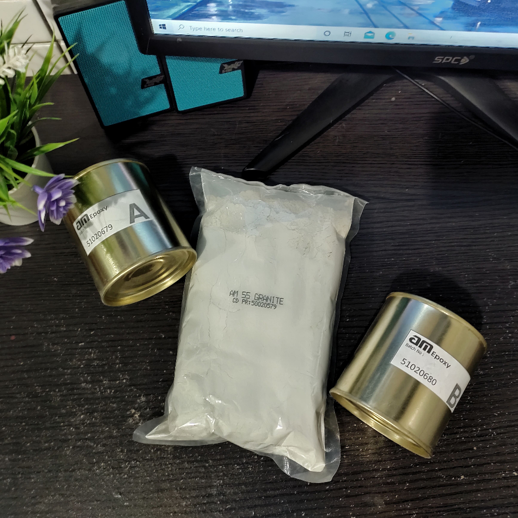 PENGISI NAT EPOXY AM 55 WARNA JADE GREEN