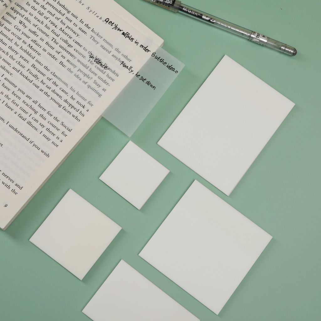 

() - Sticky Note Transparant Tahan Air