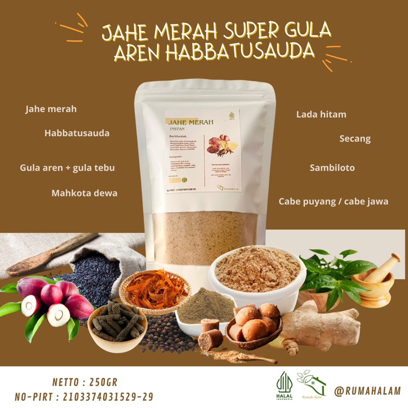 

Jahe merah habbatusauda | jahe merah | minuman jahe
