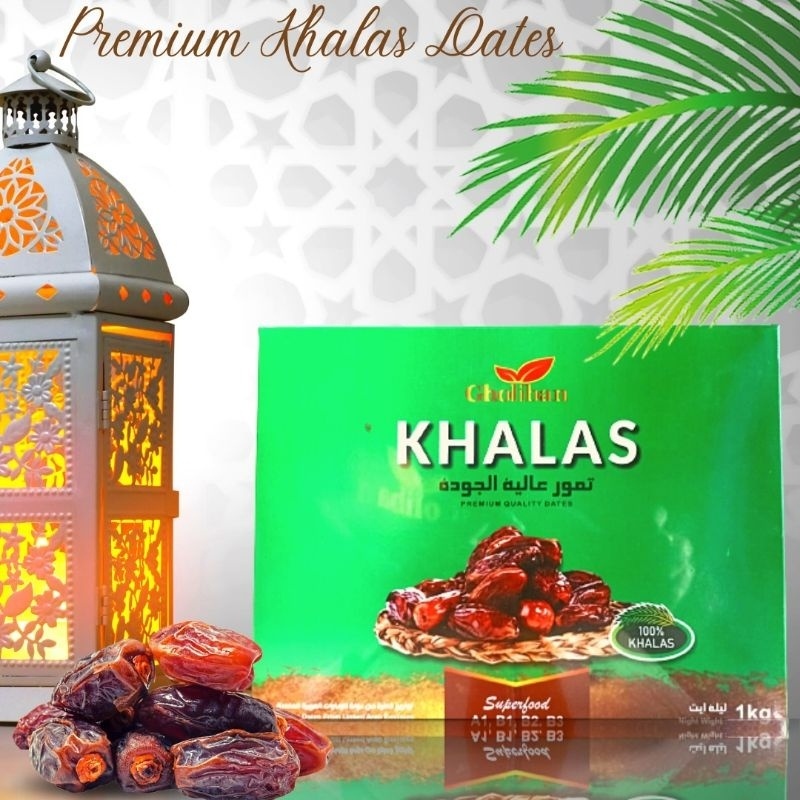 

Kurma Khalas 1 Kg Gholiban Premium Quality Dates
