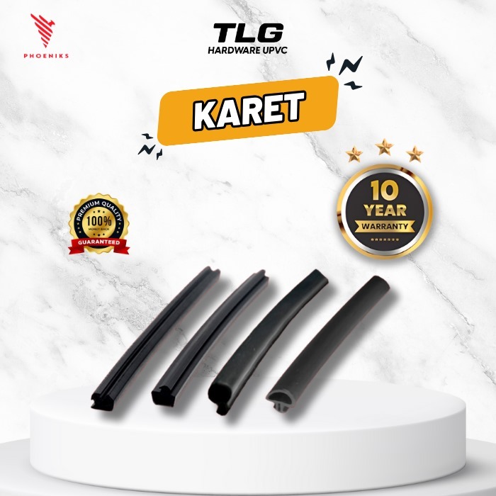 Frame Rubber UPVC – Karet Gasket Kusen Jendela/Pintu Seal Bingkai Kedap Udara Air Suara – TLG