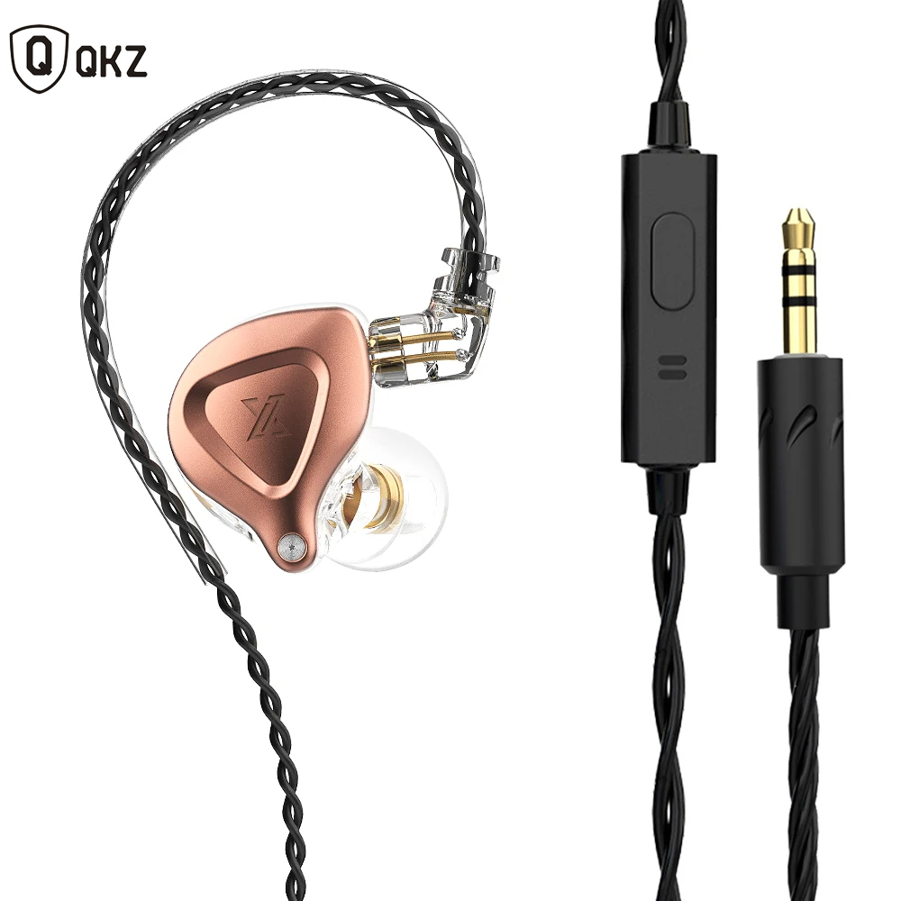 QKZ ZX2 1DD Dynamic In-ear Earphone Drive HIFI Bass Running Sport Earphone Headphone