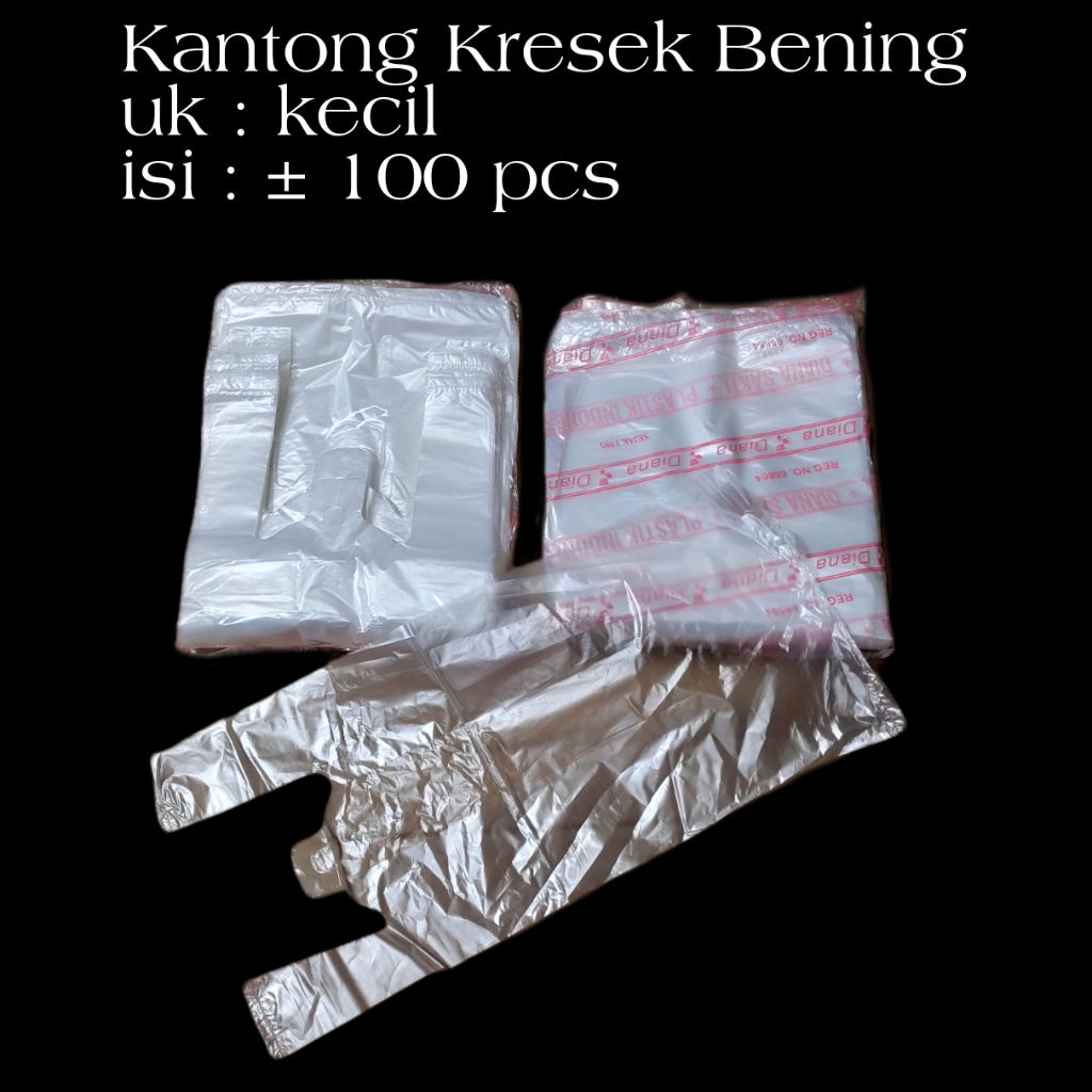 kantong kresek bening ukuran 15 cm / plastik bening / kantong bening / tas belanja plastik / kresek 