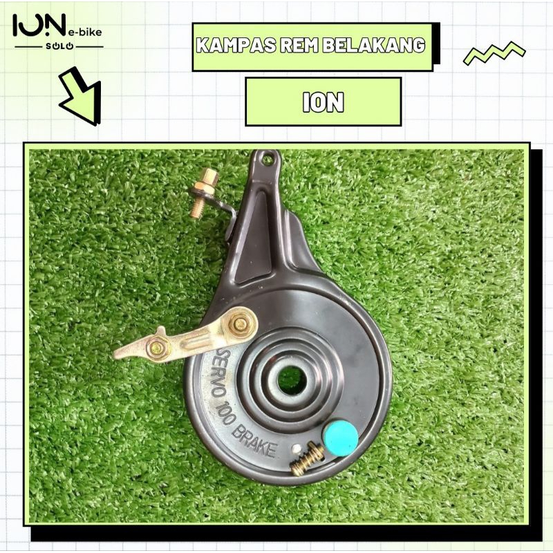 KAMPAS REM BELAKANG SEPEDA LISTRIK REM TROMOL DENGAN COVER NYA