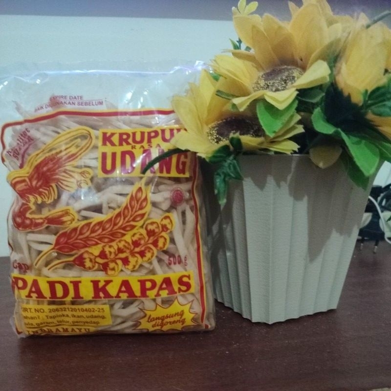 

kerupuk stik rasa udang cap padi kapas berat 500 gram