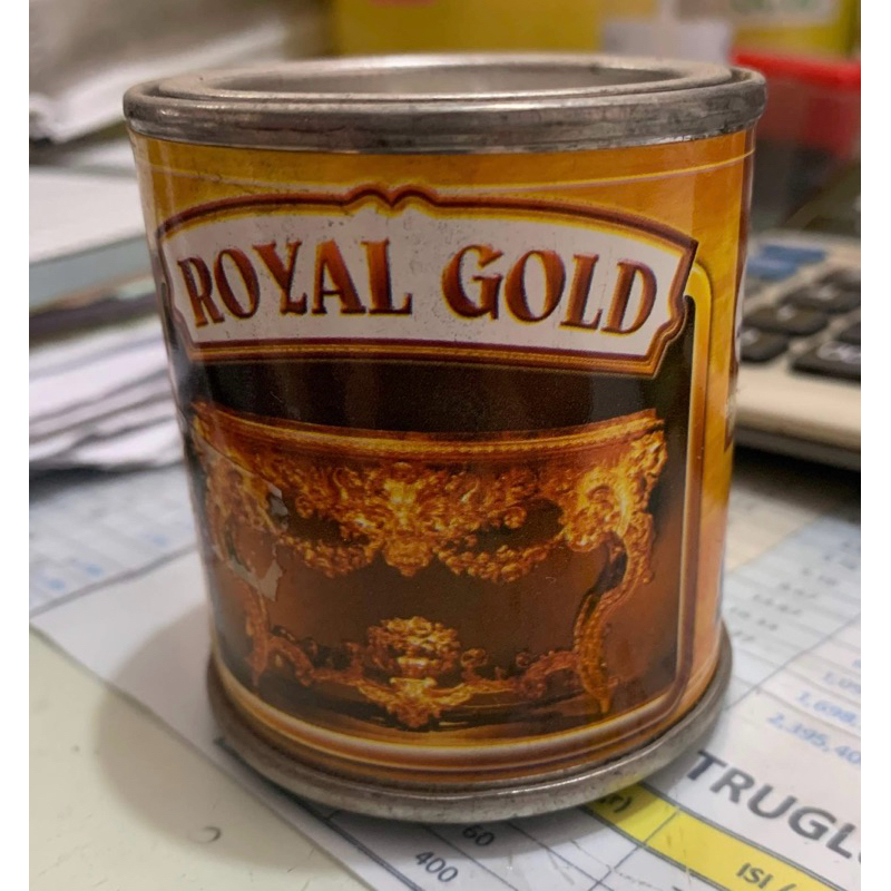 Cat Royal Gold 100cc / Kayu & Besi / Neo Alkycoat Gold / Alkycoat Emas Minyak / Cat Metalik / Metali
