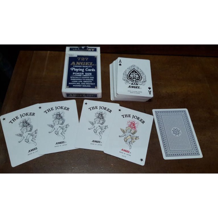 KQM355 HEMAT PROMO Kartu remi ANGEL 727 Japan jepang bekas second seken Playing Cards murah