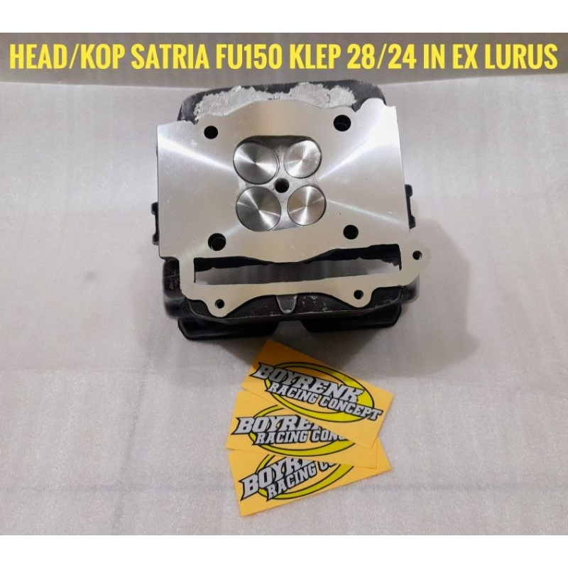 HEAD/KOP SATRIA FU150 KARBU/SATRIA FU KARBU RUBAH SUDUT KLEP 27/23-28/24 - BOYRENK RACING CONCEPT