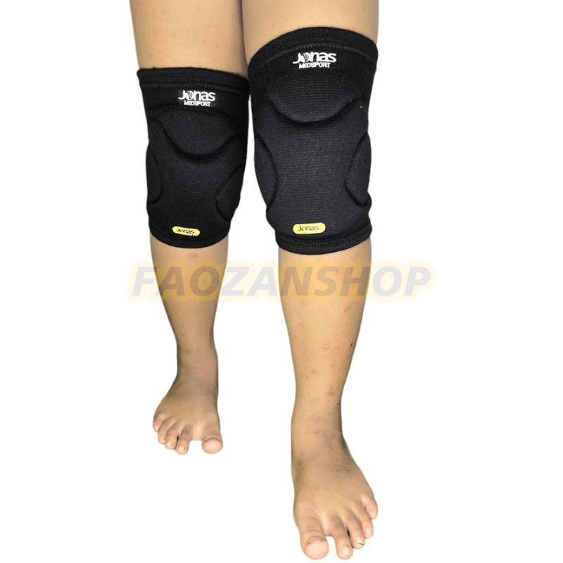 Kneepad Futsal Anak Deker Pelindung Lutut Kiper Futsal Jonas Hitam Putih original 2024