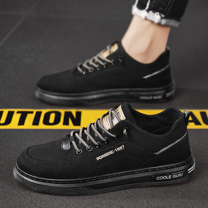 HEMAT Leedoo Sepatu Pria Sneakers Casual Original Tali Formal Sepatu Sneakers Kekinian Black Shoes