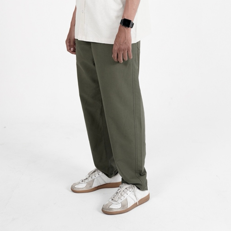 celana fairgoods linen oliv