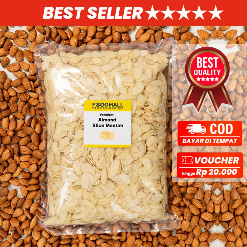 

Almond Slice MENTAH 1 Kg / 1000 gram