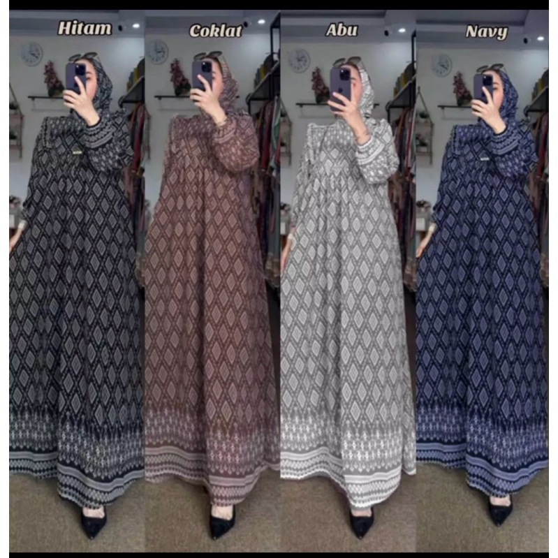 Arumi Dress Gamis Set Hijab Ceruty Terlaris