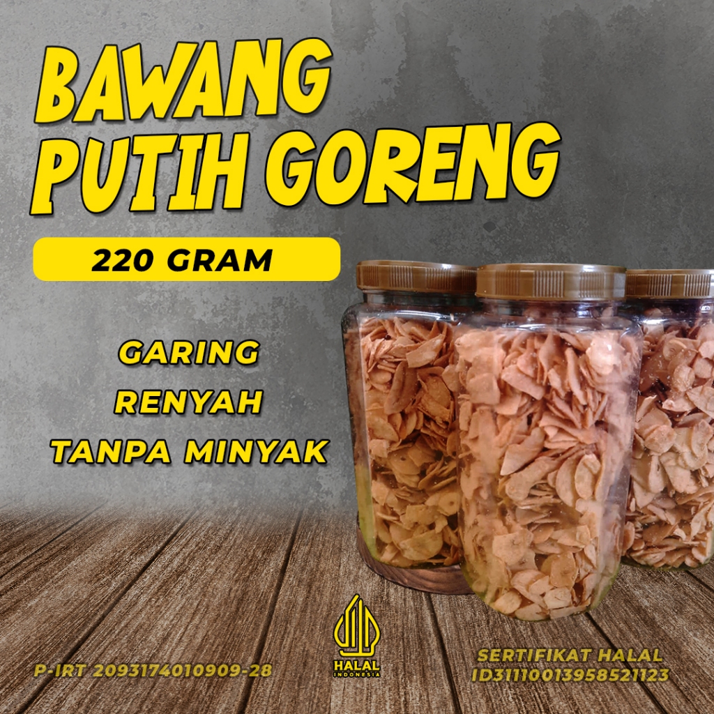 

Bawang putih Goreng 220 gram