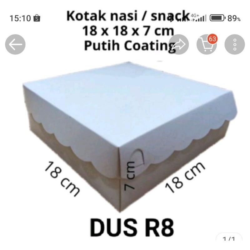 

Dus Putih R8 ivory 350 Gsm (100pcs)