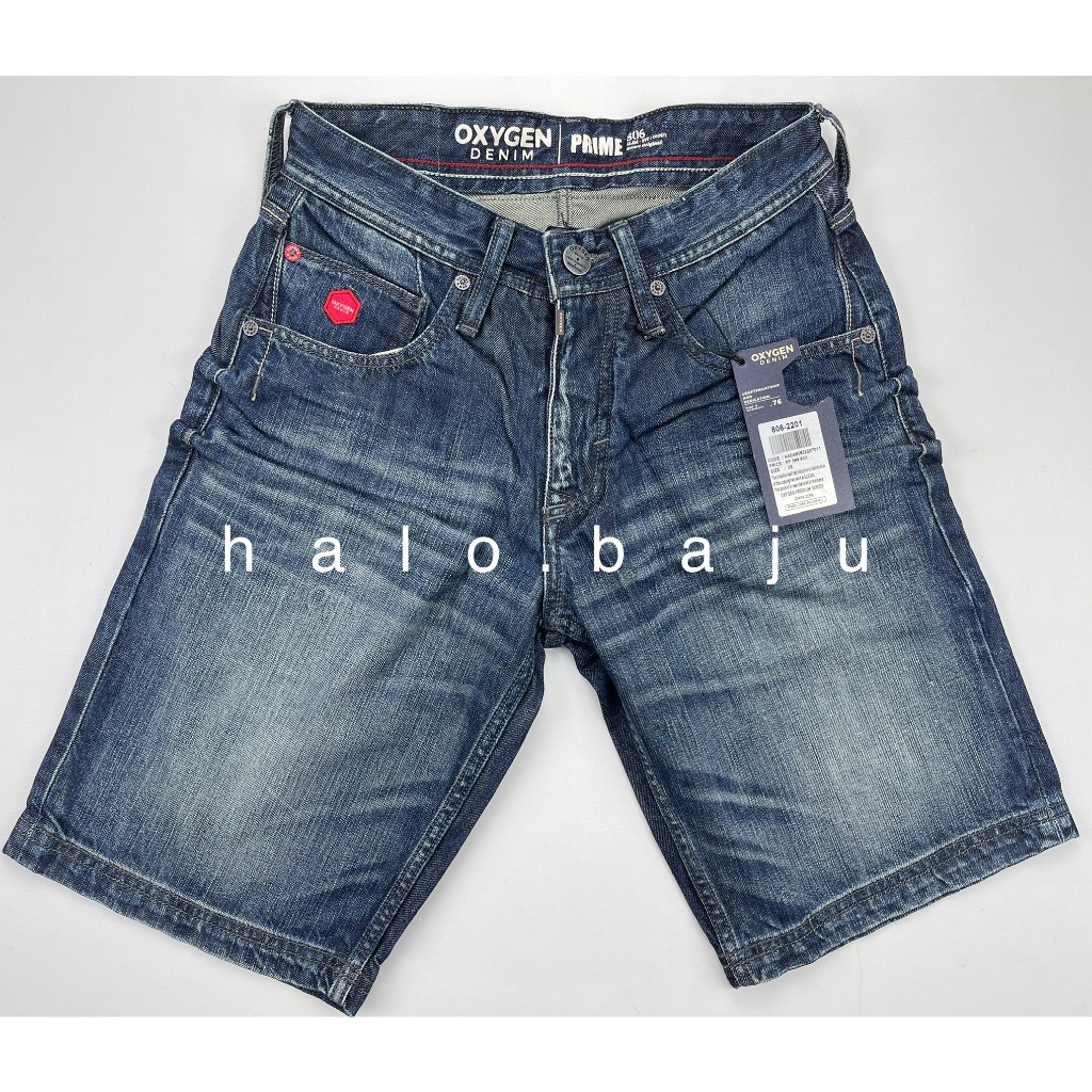 OXYGEN DENIM PENDEK (806-2201) - Celana Jeans Pendek - Celana Pendek Slim Fit Light Nyaman