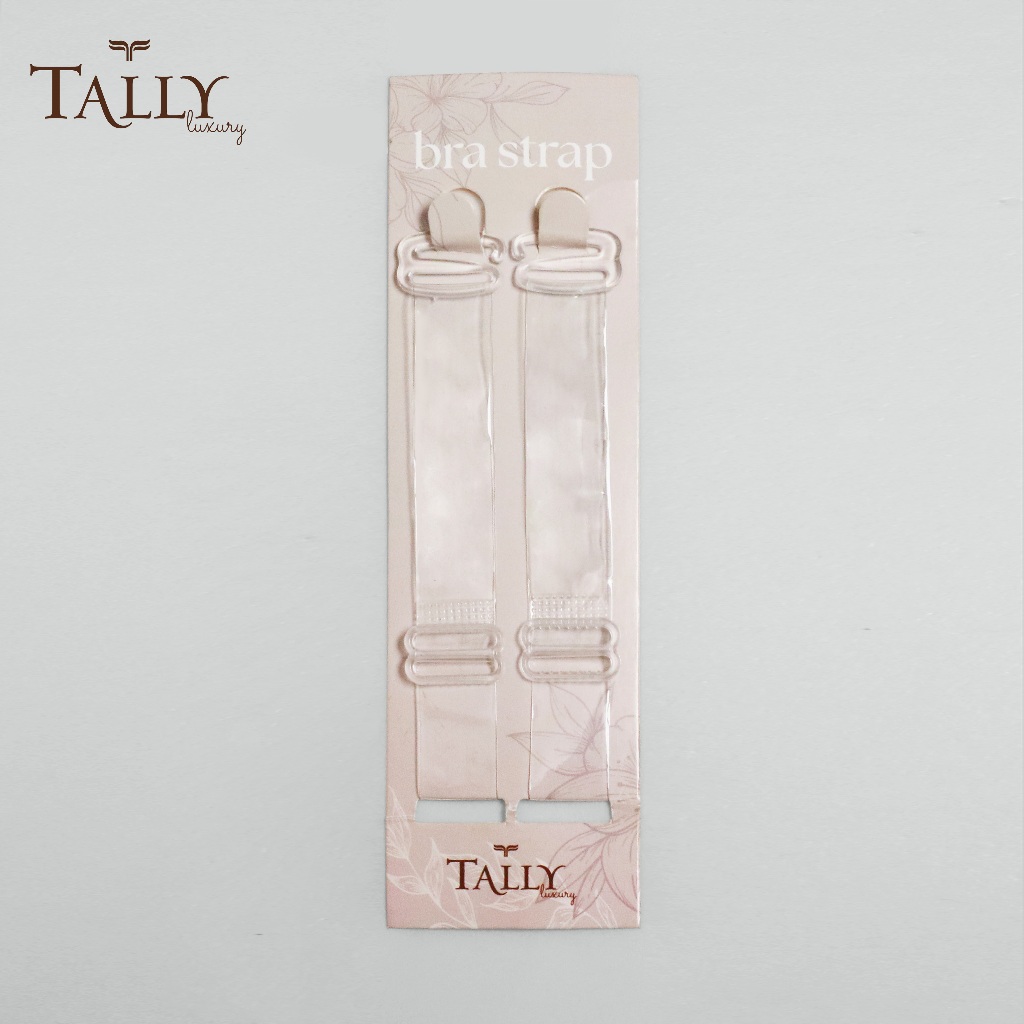 TALLY Luxury Transparent Bra Strap Clear Strap Transparan Tali Bra Bening Elastic