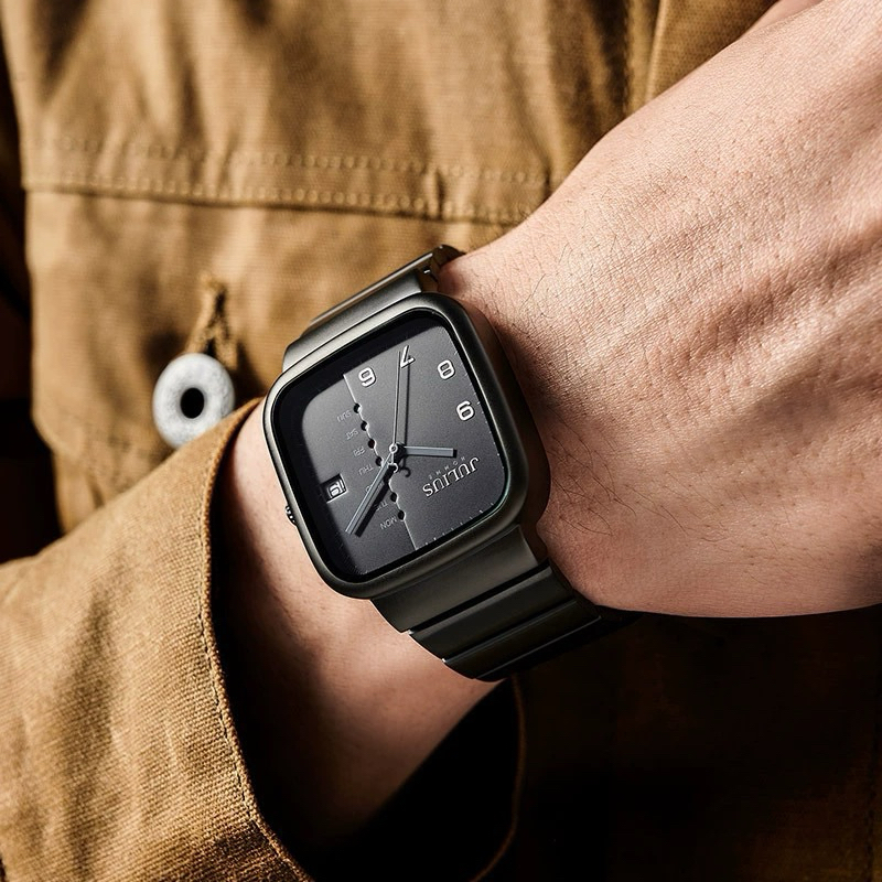 Jam Tangan Julius Pria Original Besar JAH-141 Korea Analog Rantai