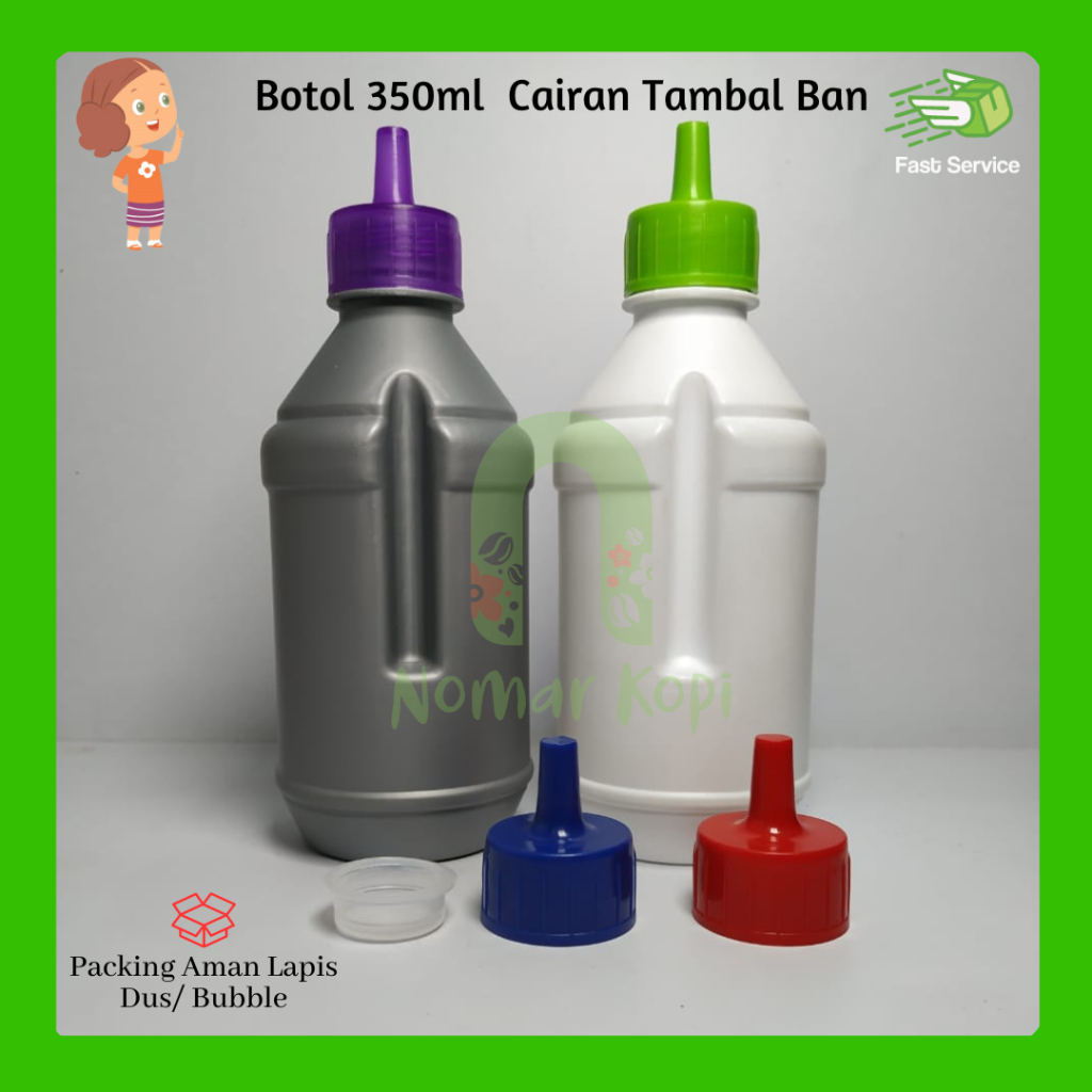 Botol 350ml Cairan Tambal Ban Tubles Kosong