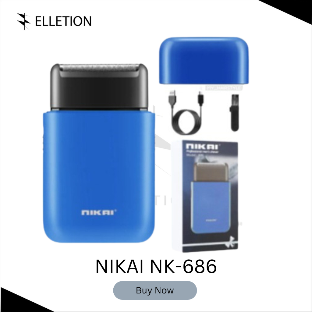 NIKAI 686 Alat Cukur Mini Botak Kumis Jenggot Cukuran Kumis Jenggot Trimmer Portable
