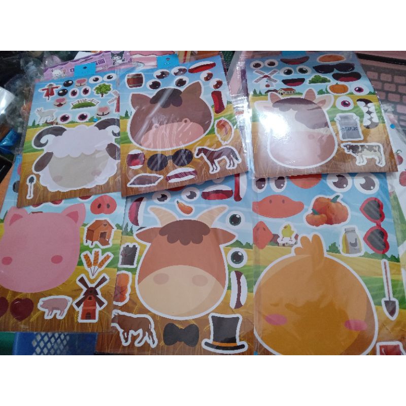 

sticker animal dress up