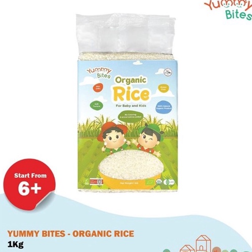 

FSO531 KODE 192 Yummy BItes rice BEras putih Organik 1kg l beras organic 1kg beras mpasi bb booster