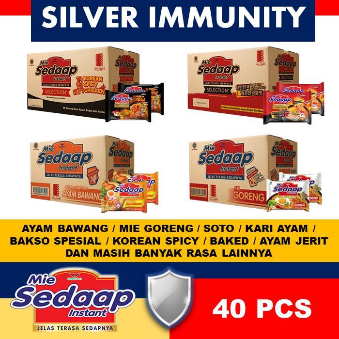 

MIE SEDAAP INSTAN 40 PCS 1 KARTON - MIE INSTAN SEDAP SEMUA RASA
