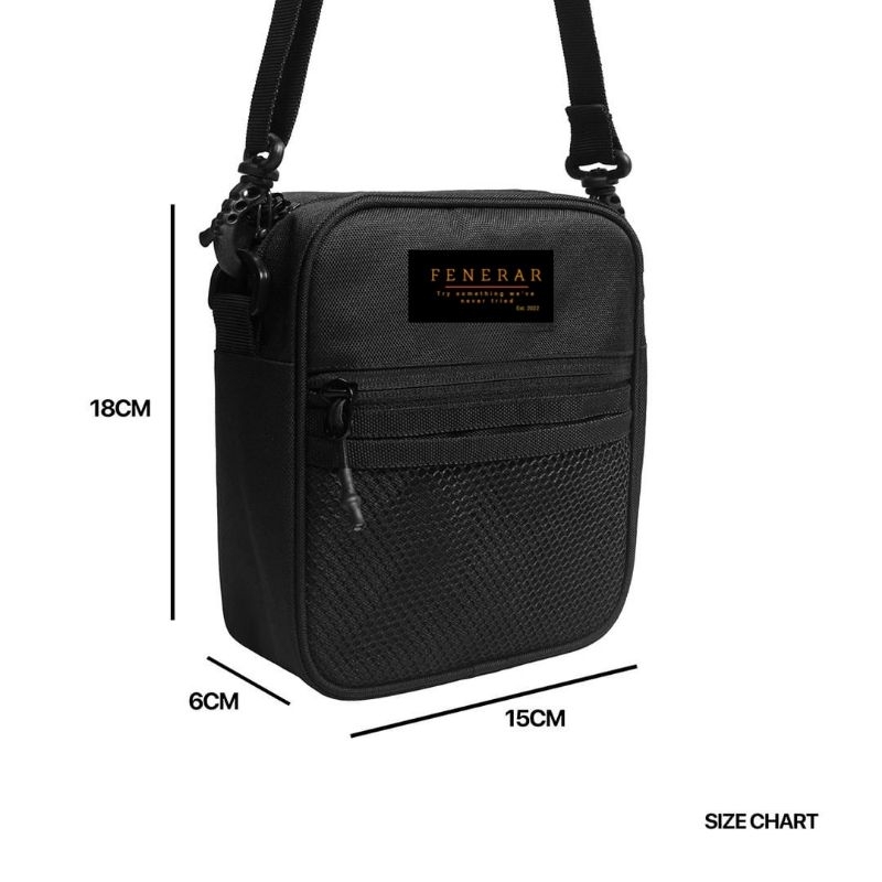Tas Selempang Slingbag - Fenerar Black AMP