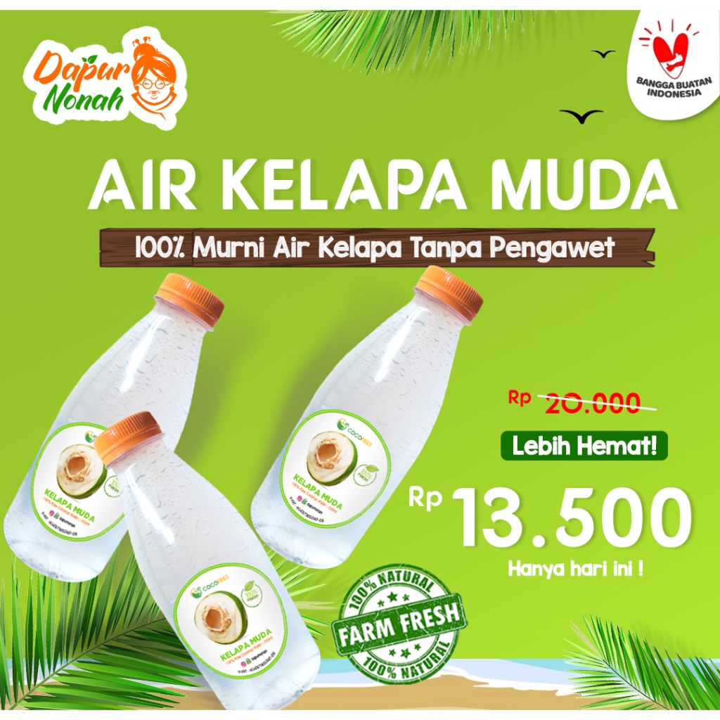 

Air kelapa muda asli - Coconut water - Air kelapa fresh tanpa pengawet