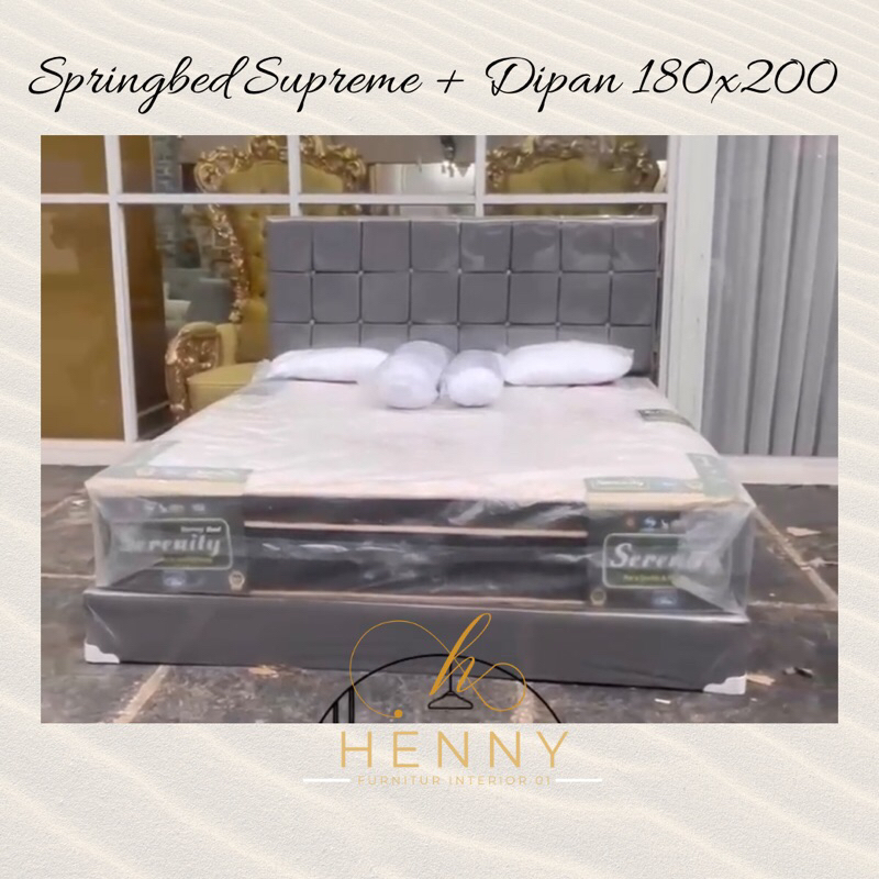 Springbed Supreme + Dipan Uk. 180 x 200 cm