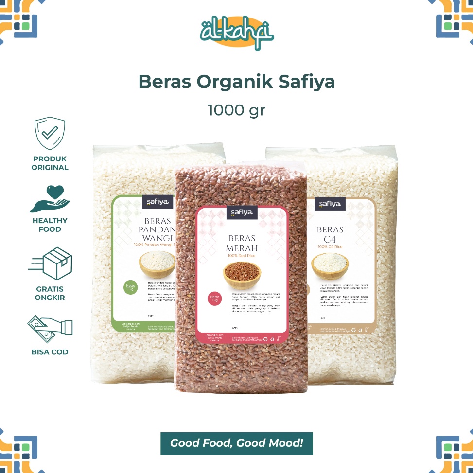 

YXK126 Terlaku Beras Organik 1 Kg Beras Merah Beras Pulen dan Wangi Premium 1 Original
