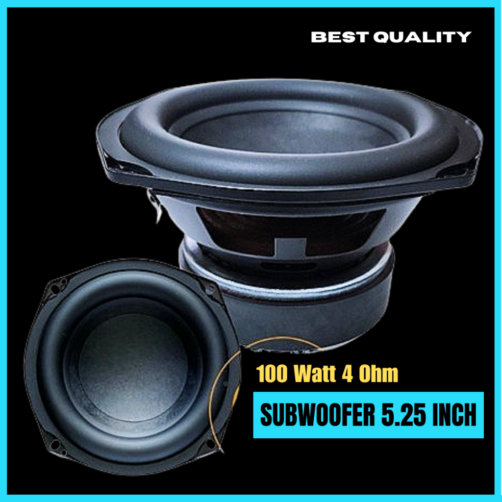 Speaker Subwoofer 5.25 Inch 100 Watt 4 ohm