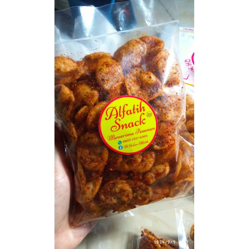 

Kripik Cipak Extra Pedas 200gr