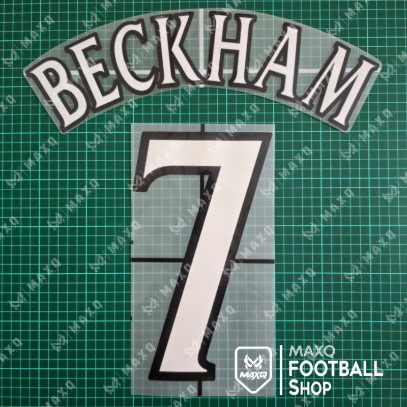 [ NAMESET ] JERSEY MAN UNITED HOME 1999 / 2002 CHAMPIONS BECKHAM 7