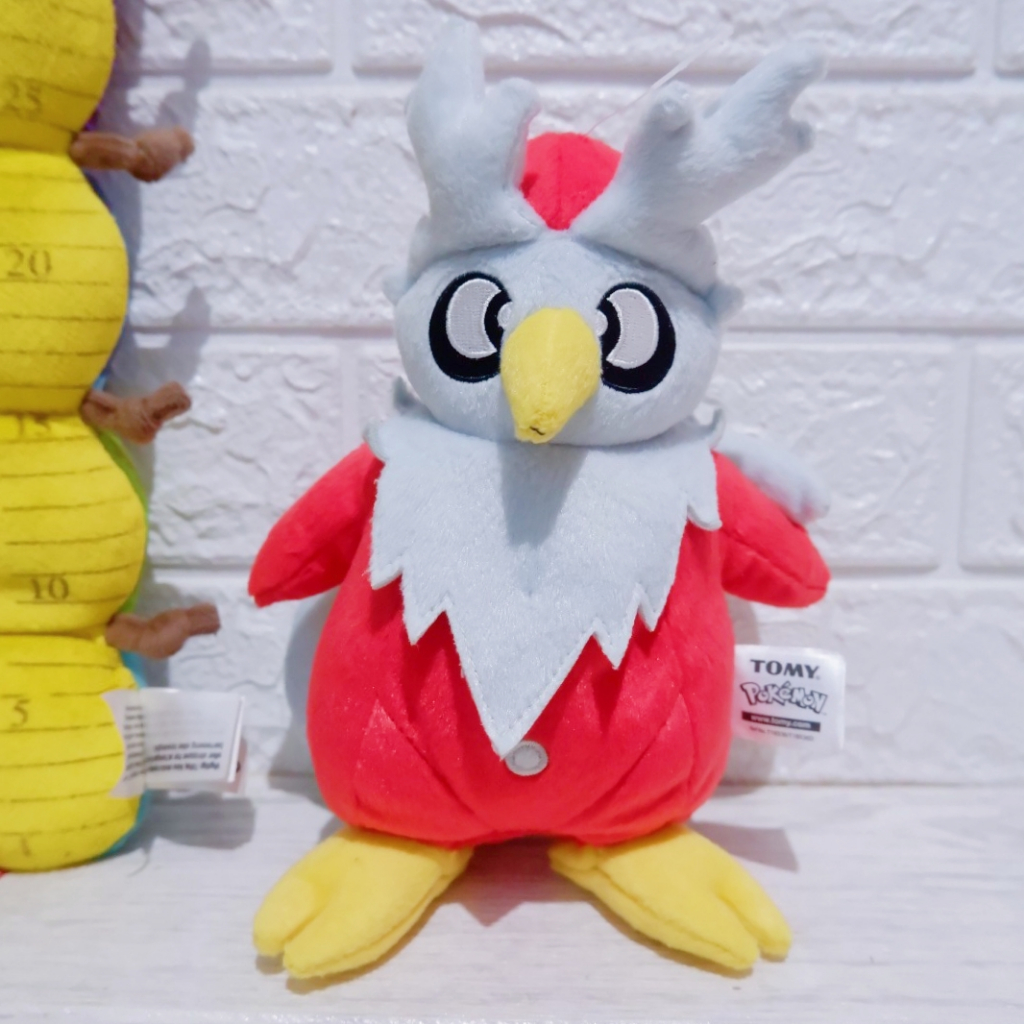 Boneka pokemon go 8" burung delibird ori tomy plush