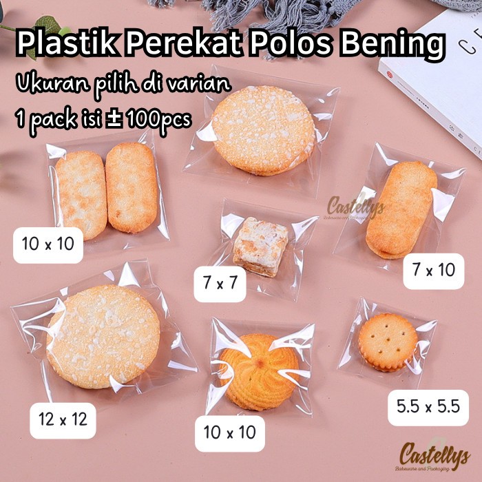 

Plastik Perekat PCP Polos Bening Cookies Kue Kering Nastar