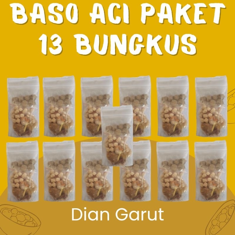 

Baso Aci Komplit Paket 13 Bungkus Banyak Varian Isi