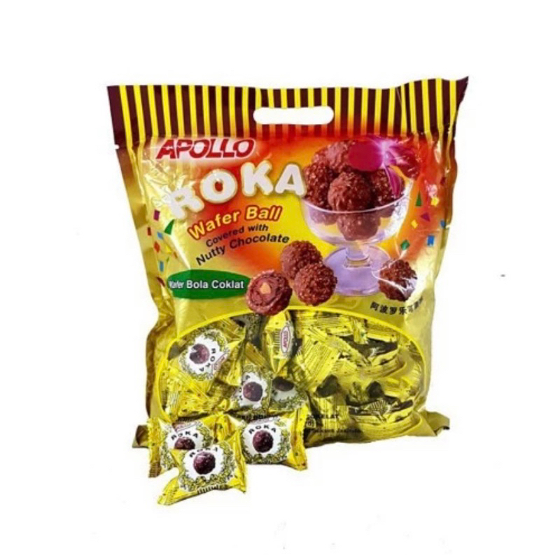 

READY ! APOLLO ROKA WAFER BOLA COKLAT