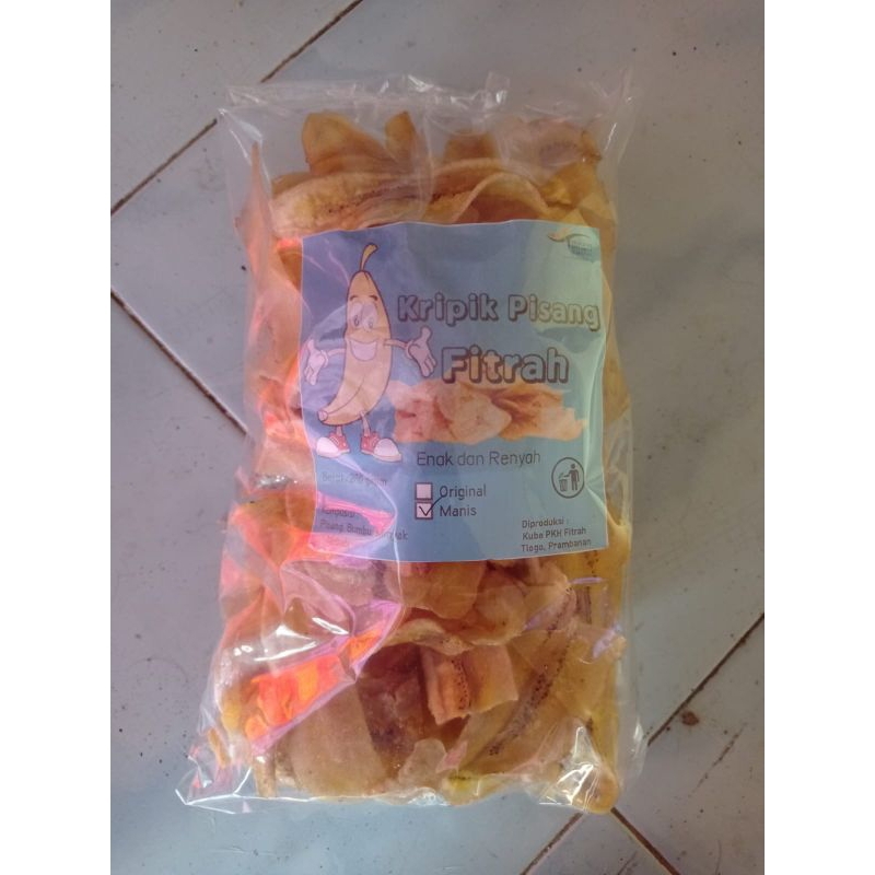 

Keripik pisang Prambanan berat 250 gram original dan manis