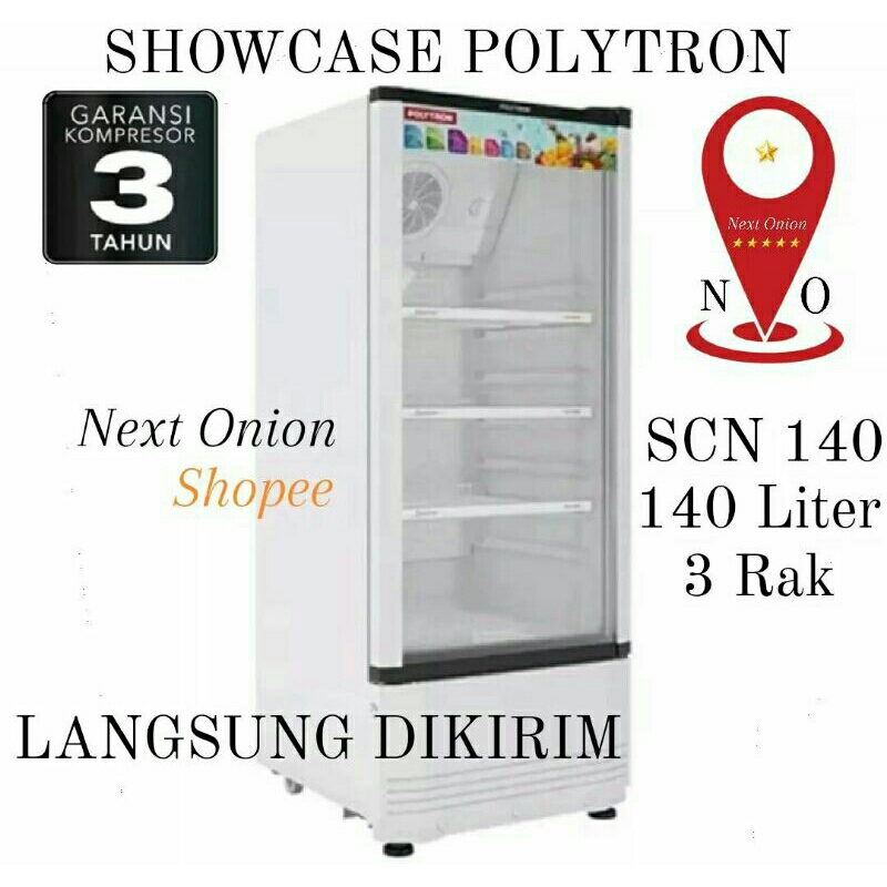 Lemari Pendingin Showcase Polytron 3 Rak SCN 140
