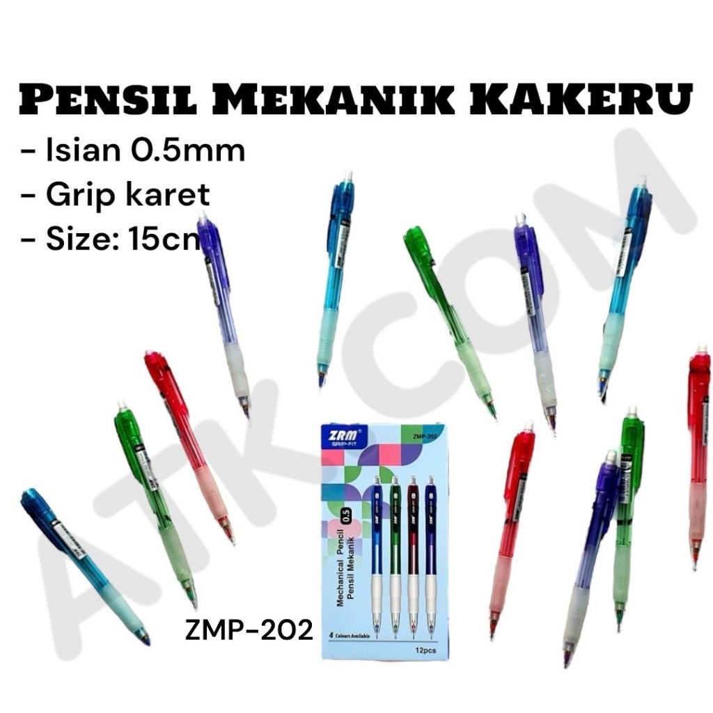 

Pensil Mekanik ZMP-202 (0.5mm) / Pencil Mechanical / Pencil Cetek Kakeru (PCS)