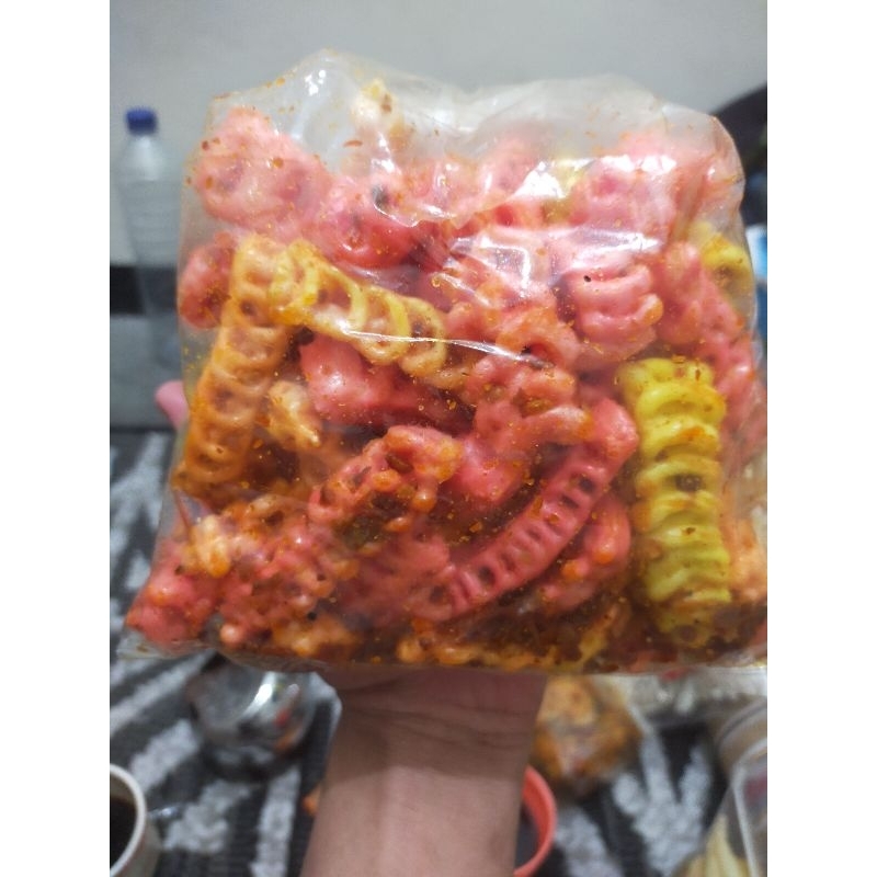 

250gr SEBLAK KERUPUK KEPANG KERING WARNA ORIGINAL PEDAS EXTRA DAN PEDAS DAUN JERUK