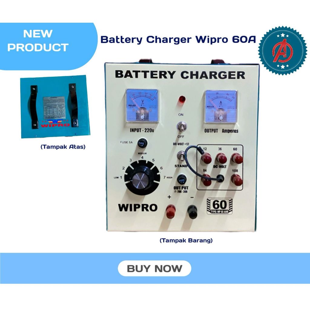 Battery Charger/ Charger Accu Wipro 60A