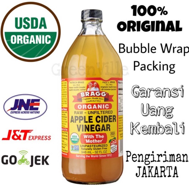 

MMA989 TOK SIAP COD Bragg Apple Cider Vinegar 946ml Cuka Apel Organik